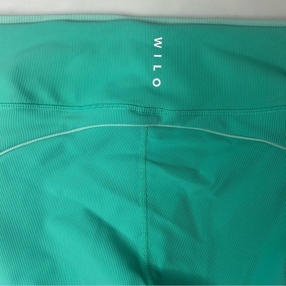 Wilo The Label Outline Leggings Ribbed Sea Green Size Medium NWT - Picture 2 of 5